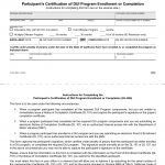 CA DMV Form DL 804. Participant's Certification of DUI Program Enrollment or Completion