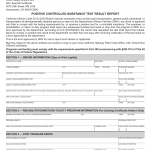 CA DMV Form DS 334. Positive Controlled Substance Test Result Report