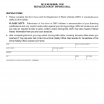 CA DMV Form DS 699A. Self Referral for Reevaluation of Driving Skill