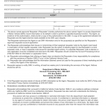 CA DMV Form INF 03. Information Services Program Agent Authorization