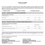 CA DMV Form MC 152 M. Motor Carrier Permit Notice of Change