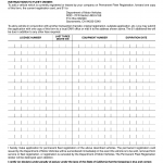 CA DMV Form MC 495 P. Permanent Fleet Registration Addition/Deletion