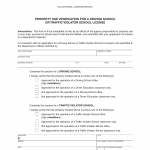 CA DMV Form OL 140. Property Use Verification for a Driving School or Traffic Violator School License