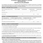 CA DMV Form OL 319. Autonomous Vehicle Tester (AVT) Program Application for Certificate of Self-Insurance