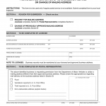 CA DMV Form OL 4000. Postal Service Verification of No Mail Delivery Service or Change of Address