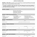 CA DMV Form OL 4007. Occupational License Notice of Cancellation