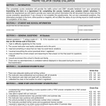 CA DMV Form OL 767. Traffic Violator Course Evaluation