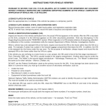 CA DMV Form OL 89. Instructions for Vehicle Verifier