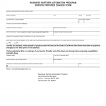 CA DMV Form REG 4022. Business Partner Automation Program Service Provider Change
