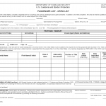 CBP Form I-418. Passenger List - Crew List