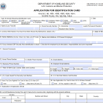 CBP Form 3078: Application for identification card