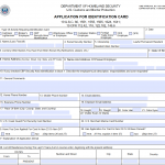 CBP Form 3078: Application for identification card CBP Form 3078: Application for identification card