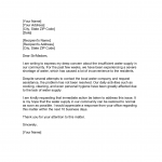 Complaint Letter about Insufficient Water Supply