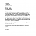 Complaint Letter about Missing Goods