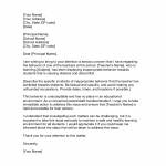 Complaint letter to principal about teacher behavior