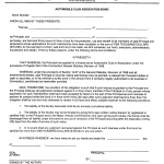 CT DMV Form E140. Automobile Club Association bond