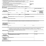 CT DMV Form E215B. Blue light permit