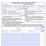 DA Form 2404. Equipment Inspection and Maintenance Worksheet