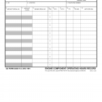 DA Form 2408-19-3. Engine Conponent Operating Hours Record