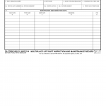 DA Form 2408-21. Multiplace Life Raft Inspection and Maintenance Record