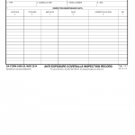 DA Form 2408-29. Anti-Exposure Coveralls Inspection Record