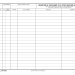 DA Form 272. Register of Vouchers to Stock Record Account