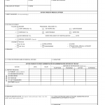 DA Form 2984. Very Seriously Ill/Seriously Ill/Special Category Patient Report