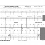 DA Form 3252-R. Punchcard Transmission Worksheet - Radioisotope Inventory and Leak Test Report (LRA)