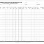 DA Form 4090-R. Combined Register of Trains and Comparisons of Watches (LRA)