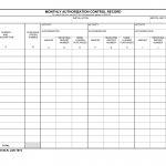 DA Form 4138-R. Monthly Authorization Control Record (LRA)