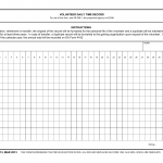 DA Form 4713. Volunteer Daily Time Record