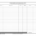 DA Form 4881-2. Military Property of the United States - Exhibit I