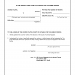 DA Form 4918. Petition for Grant of Review in the United States Court of Appeals for the Armed Forces