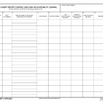 DA Form 5071. Paying Agent Receipt Control and Cash Accountability Journal