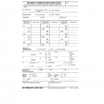 DA Form 5073. Magnetic Compass Deviation Table Installations