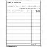 DA Form 5148-R. Present Worth Computation (LRA)