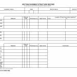 DA Form 5151-R. Section Pavement Structure Record (LRA)