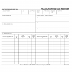 DA Form 5289-R. Traveling Purchase Request (LRA)