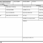 DA Form 5616-R. Car Inspector`s Train Report (LRA)