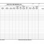 DA Form 7232. MLRS FDC Fire Mission Log