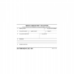 DA Form 8020-R. Miscellaneous Pest Collection (LRA)