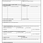 DD Form 3062. Request for Flight Approval