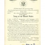 DD Form 1A. Certificate of Promotion