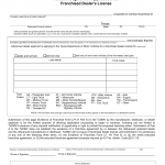 Form LF131. Evidence of Franchise Form - Texas