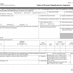 ATF Form 2. Notice of Firearms Manufactured or Imported (ATF Form 5320.2)