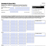 IRS Form 941 Schedule B. Report of Tax Liability for Semiweekly Schedule Depositors