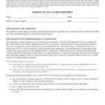 Form MCSA-5871. Vision Evaluation Report 2025