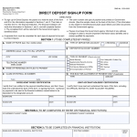 SF 1199A. Direct Deposit Sign-Up Form