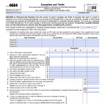 IRS Form 4684. Casualties and Thefts