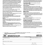 Form FTB-3536. Estimated Fee for LLCs